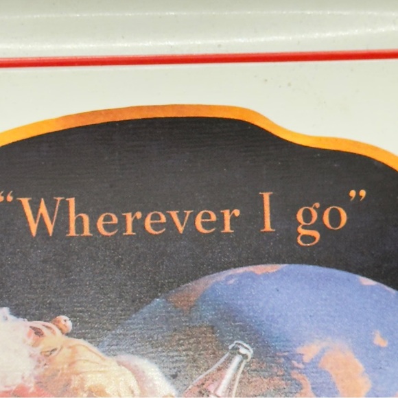 Coca-Cola Tray “Wherever I Go” | 1990 Repro of 1943 Santa | Sundblom Art | Vtg - Picture 4 of 11